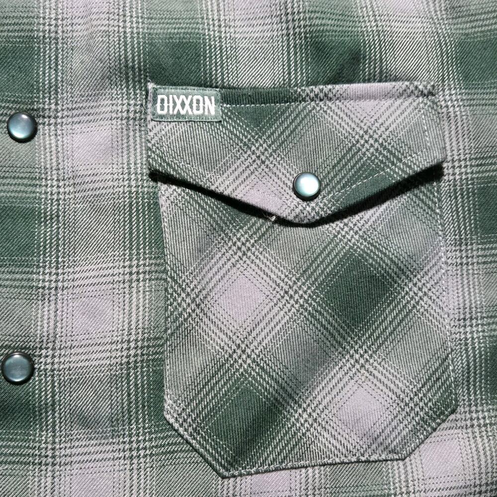 Dixxon Flannel Co "The Bixby 1" Men's XL Green Gray Long Sleeve Shirt - Picture 5 of 7